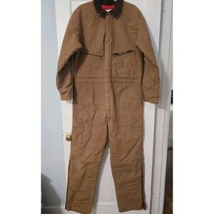 Key Industries Insulated Workwear Coveralls Tan Khaki Large Long GUC